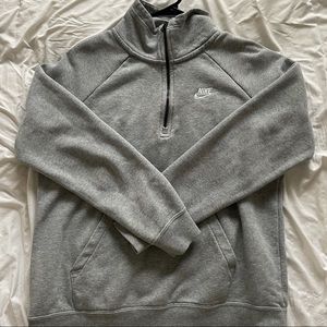Grey Nike Half Zip Sweatshirt